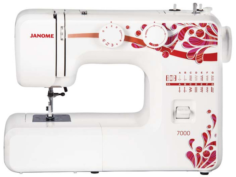 7000 JANOME  Sewing Machine  چرخ گلدوزی