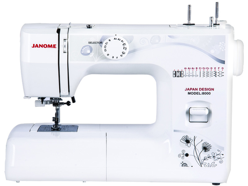 8000 JANOME  Sewing Machine  چرخ گلدوزی