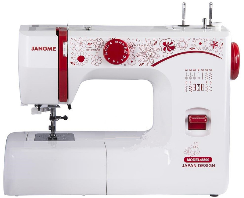 8800 JANOME  Sewing Machine  چرخ گلدوزی