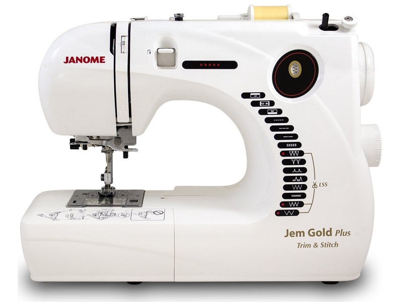 Jem Gold JANOME  Sewing Machine  چرخ گلدوزی